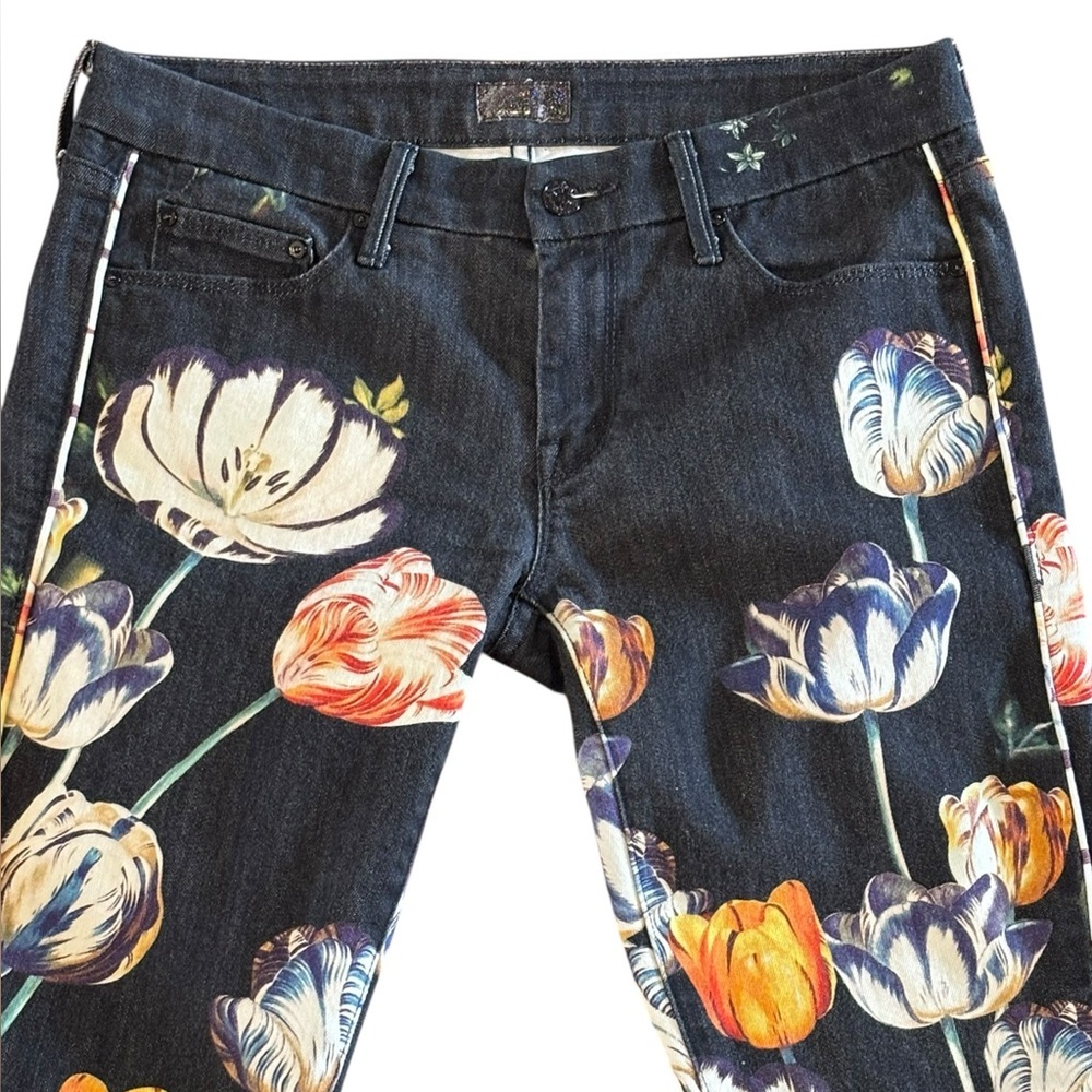 Mother Women's The Looker in He Kissed Me Between the Gardenias & Daisies Sz 27 - Picture 4 of 11